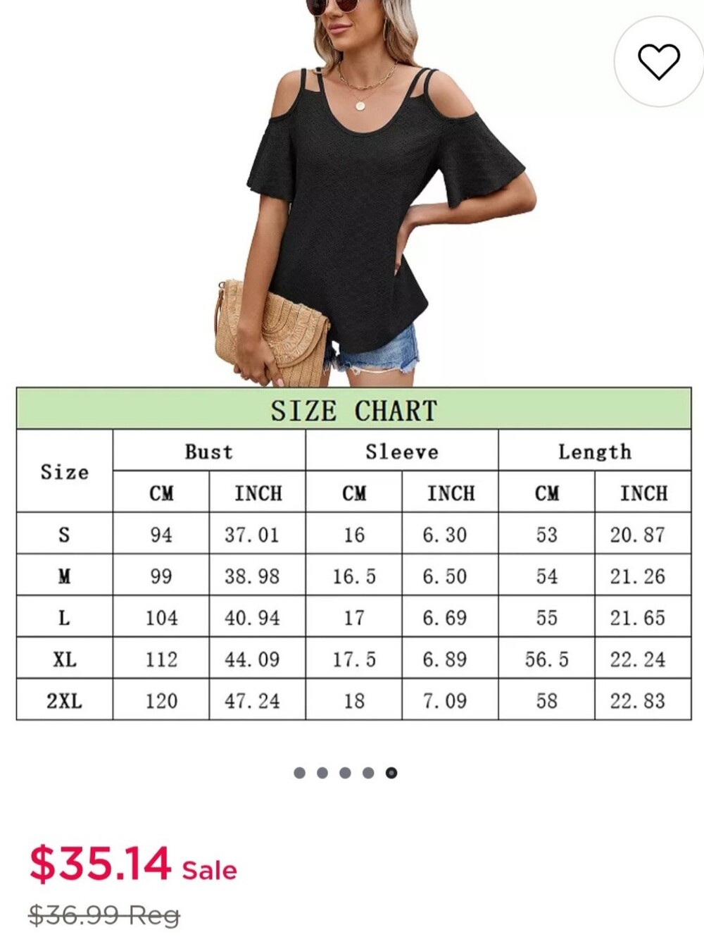 Cold Shoulder Top NWOT - Picture 3 of 5